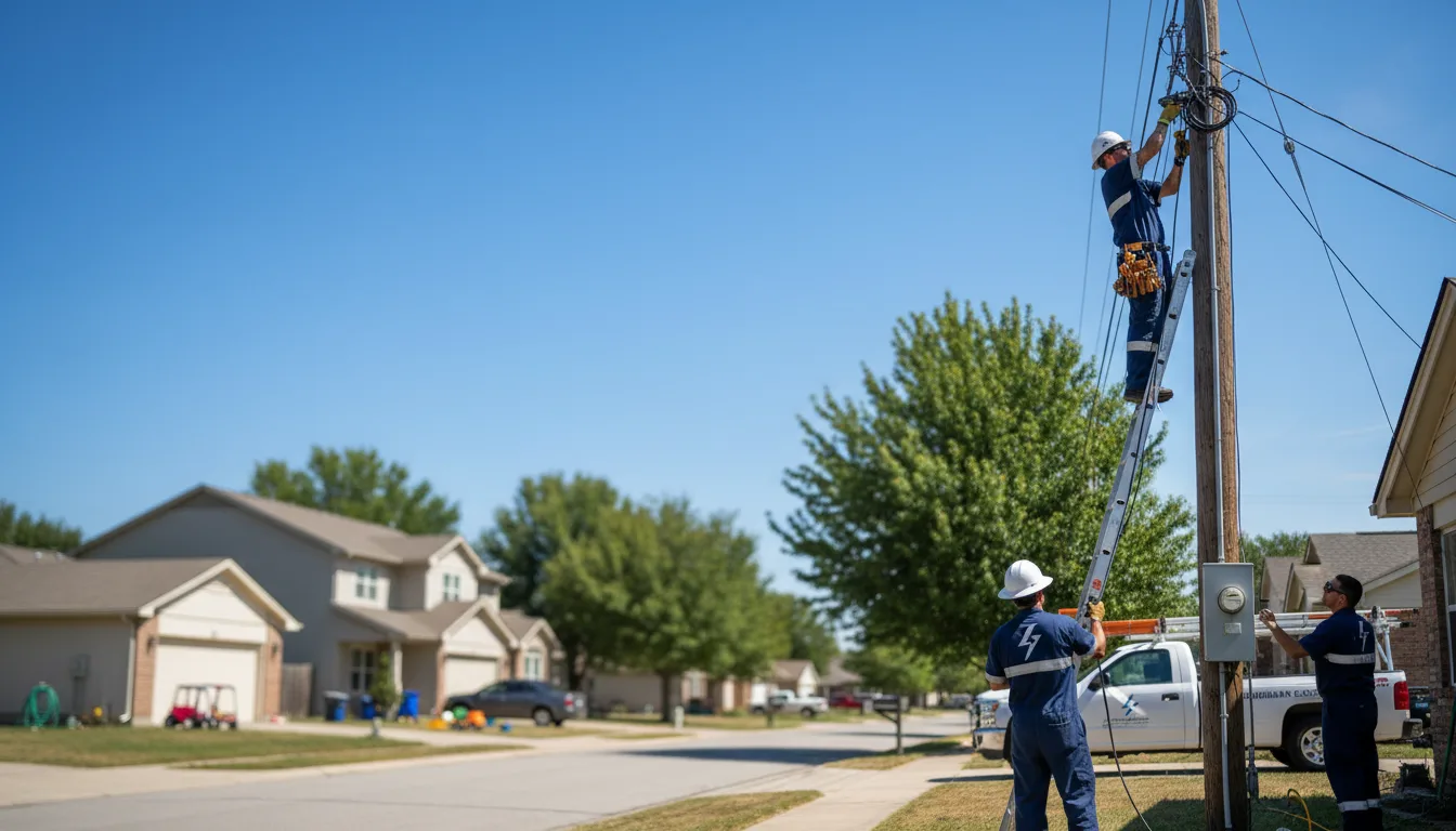 Residential electrician providing installation services in Homerville, OH